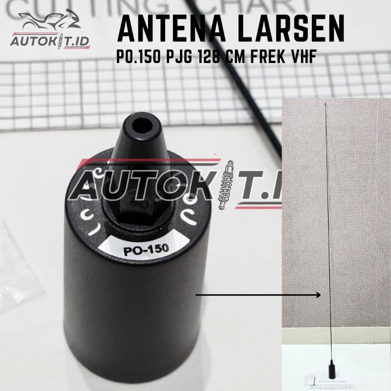 ANTENA RIG HT DIMOBIL LARSEN PO150 FREK VHF PANJANG 128 CM