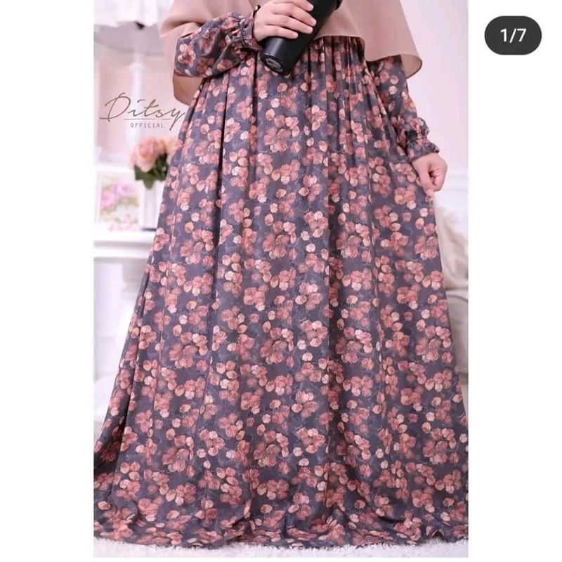 Preloved Ditsy Autumn charcoal size L