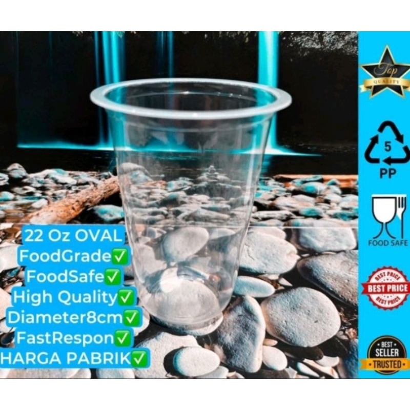 Cup 22oz oval