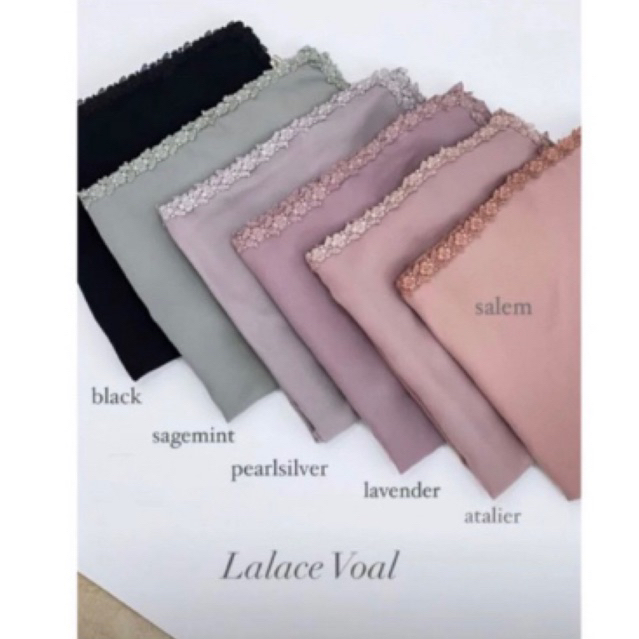 VANILLA HIJAB LALACE SCARF