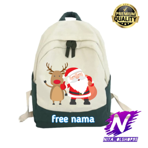 ransel tas anak sinterklas backpack anak natal