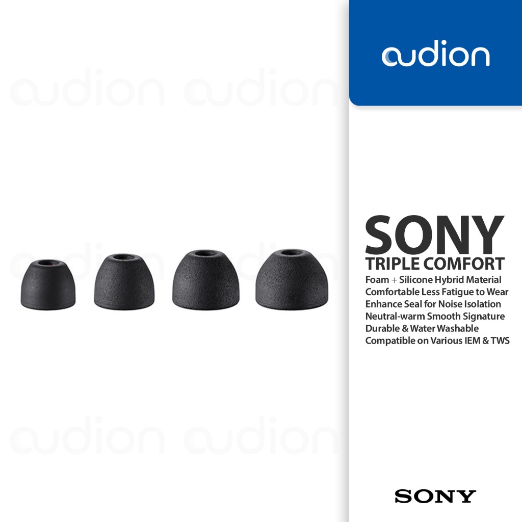 SONY TRIPLE COMFORT EP-TC50 Silicone/Memory Foam Eartips Earpiece