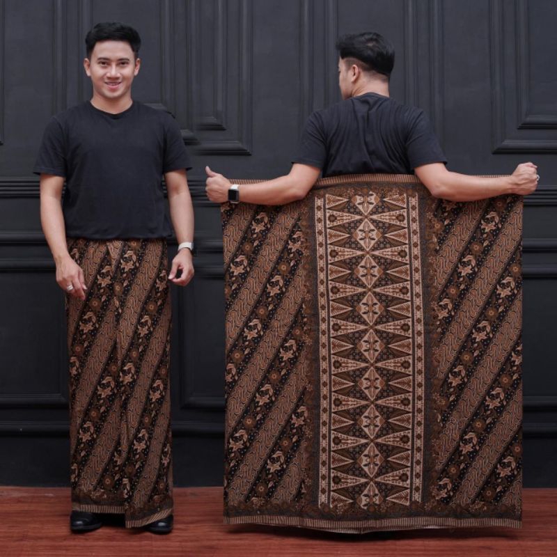 SARUNG KATUN DEWASA SARUNG SENO COKLAT