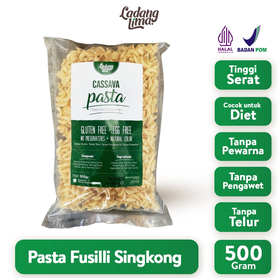 

MZXK3520 Pasta Fusilli 500g - Pasta Gluten Free Ladang Lima