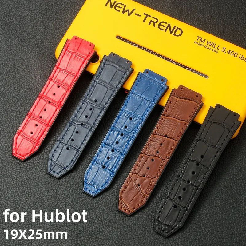 Tali jam tangan Hublot geneve Kulit motif ukuran BUCKLE 22mm 24mm