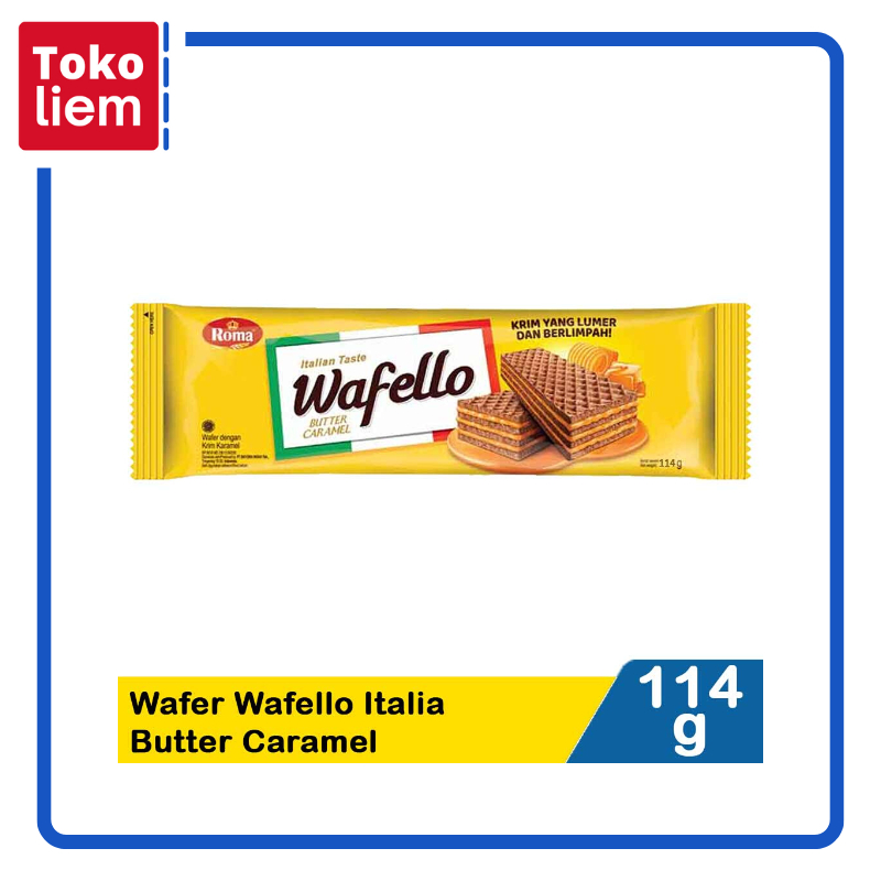 

Roma Wafer Wafello Italia Butter Caramel 114G