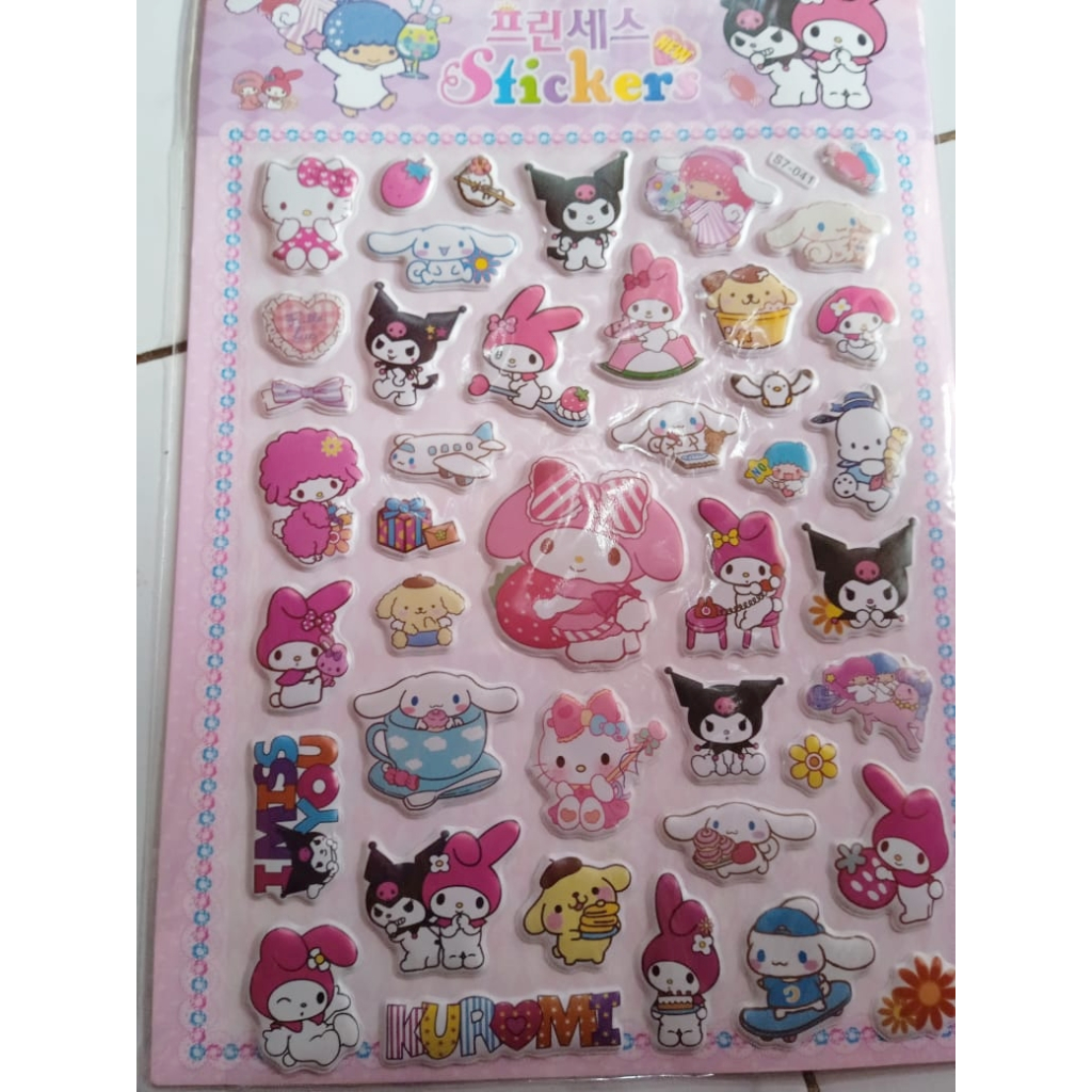 

Stiker Timbul Sanrio 3D Sticker Set Sanrio