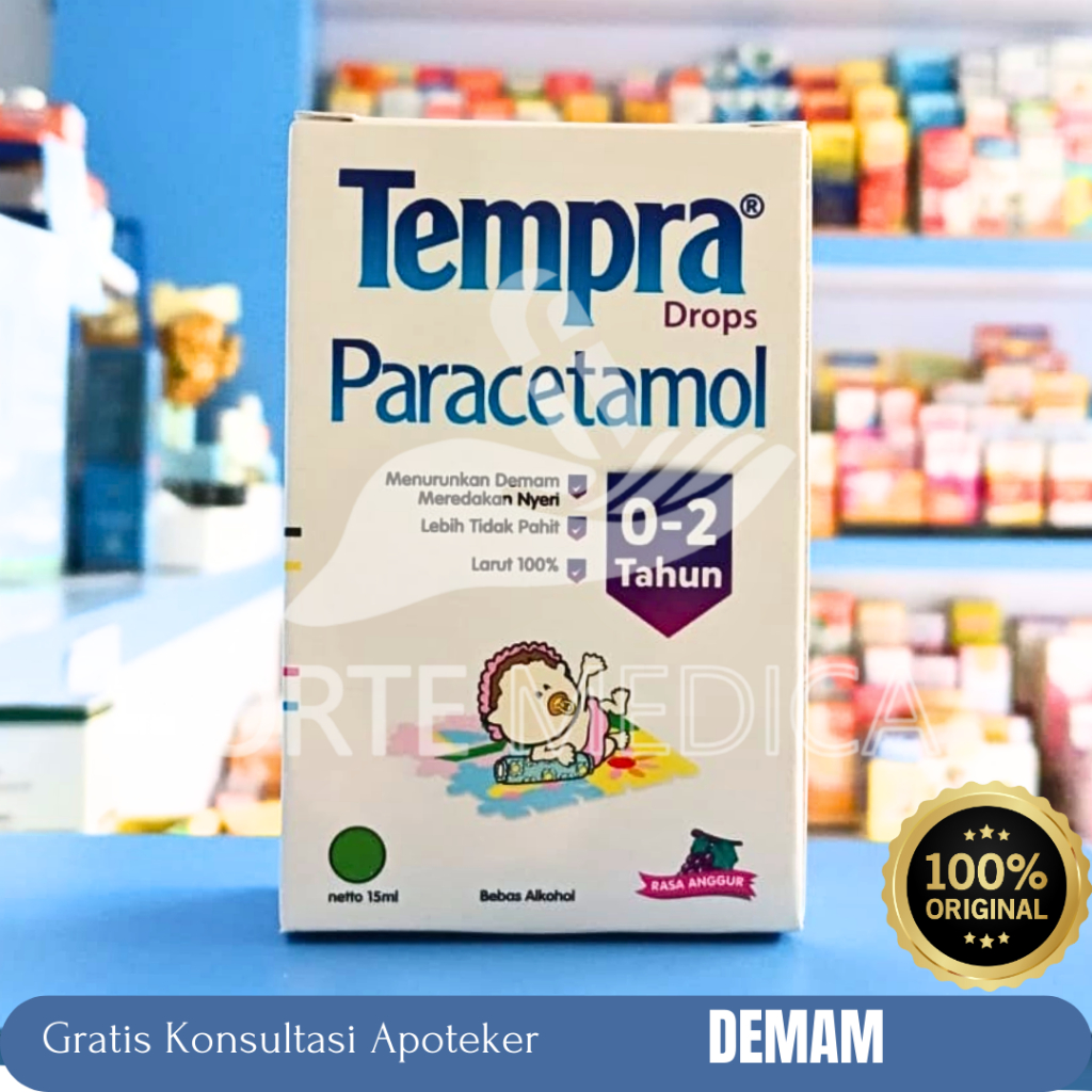 Tempra Sirup Demam Rasa Anggur (15 ml) - Sirup Demam Untuk Bayi