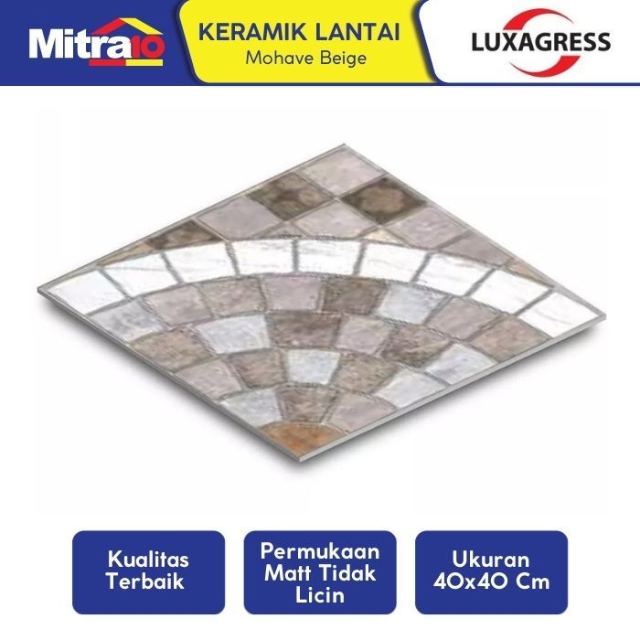 Luxagress Keramik Lantai Kw.1 Mohave Beige 40x40 Cm