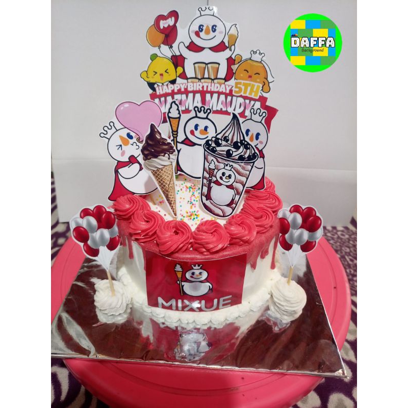 

Topper Cake Mixue (Custom Nama)