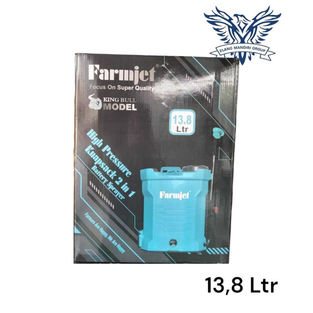 Sprayer 2in1 FARMJET 13.8 Liter Alat Semprotan Manual dan elektrik