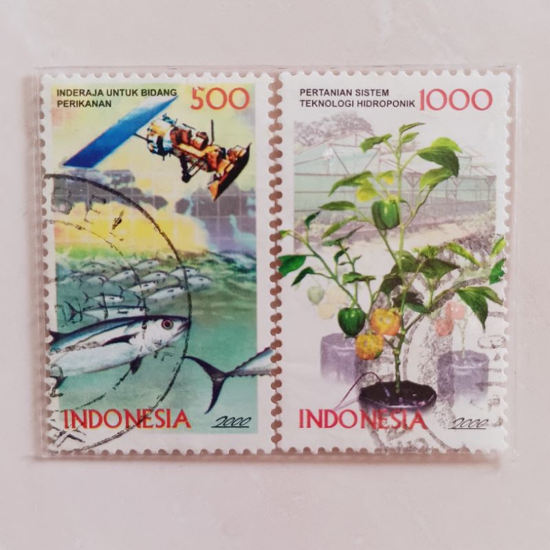 

(AC) Perangko Indonesia 2000 Tahun Pemanfaatan Teknologi Set Lengkap 2 pcs Used