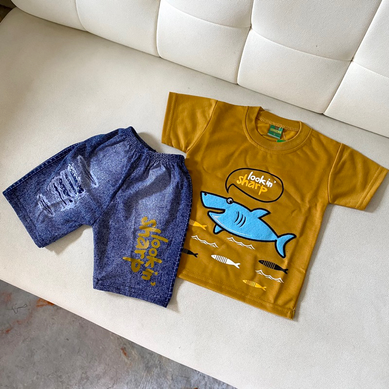 ZAFRAN SET (6-12 bulan) SNI / (Setelan anak laki-laki) / Baju setelan anak laki-laki) / Baju setelan