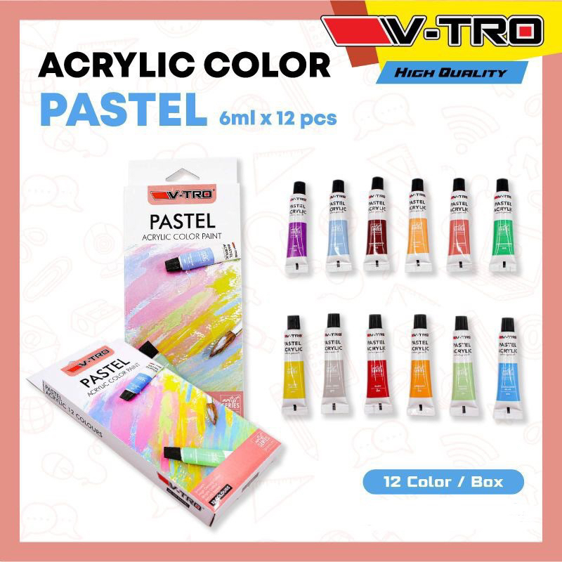 

Cat VTRO PASTEL atau NEON / Cat V-Tro Acrylic Pastel / Cat Vtro Akrilik Neon