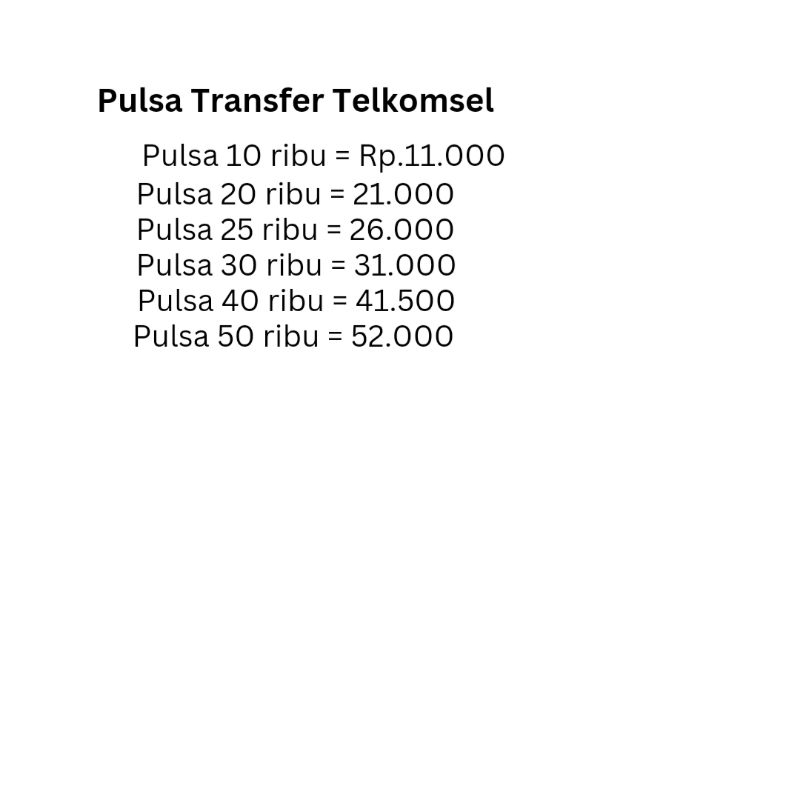 Pulsa transfer Telkomsel dan By.U