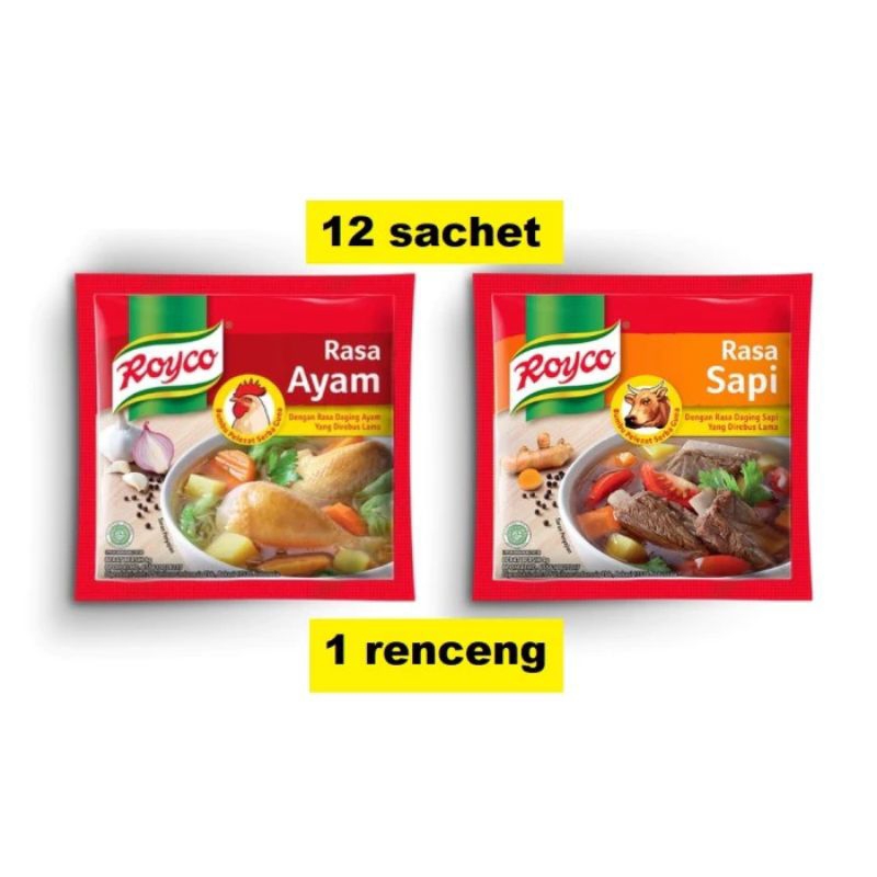 

ROYCO PENYEDAP RASA AYAM&SAPI 200GR 1 RENCENG