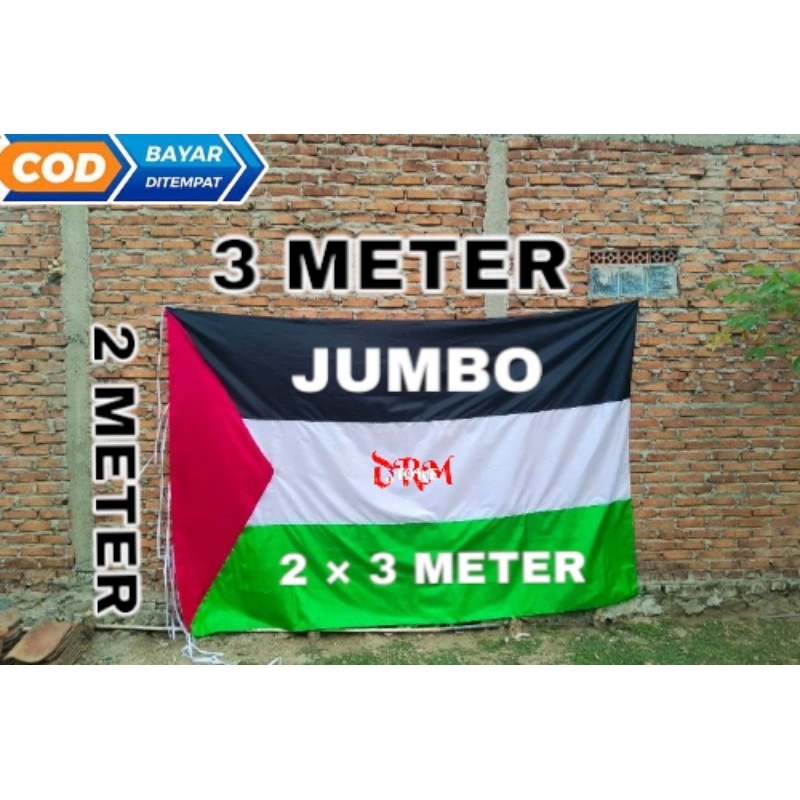 TERMURAH BENDERA PALESTINA JUMBO