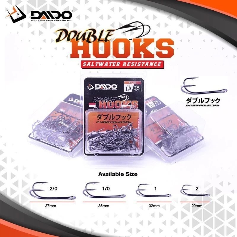 double hook daido isi 25pcs