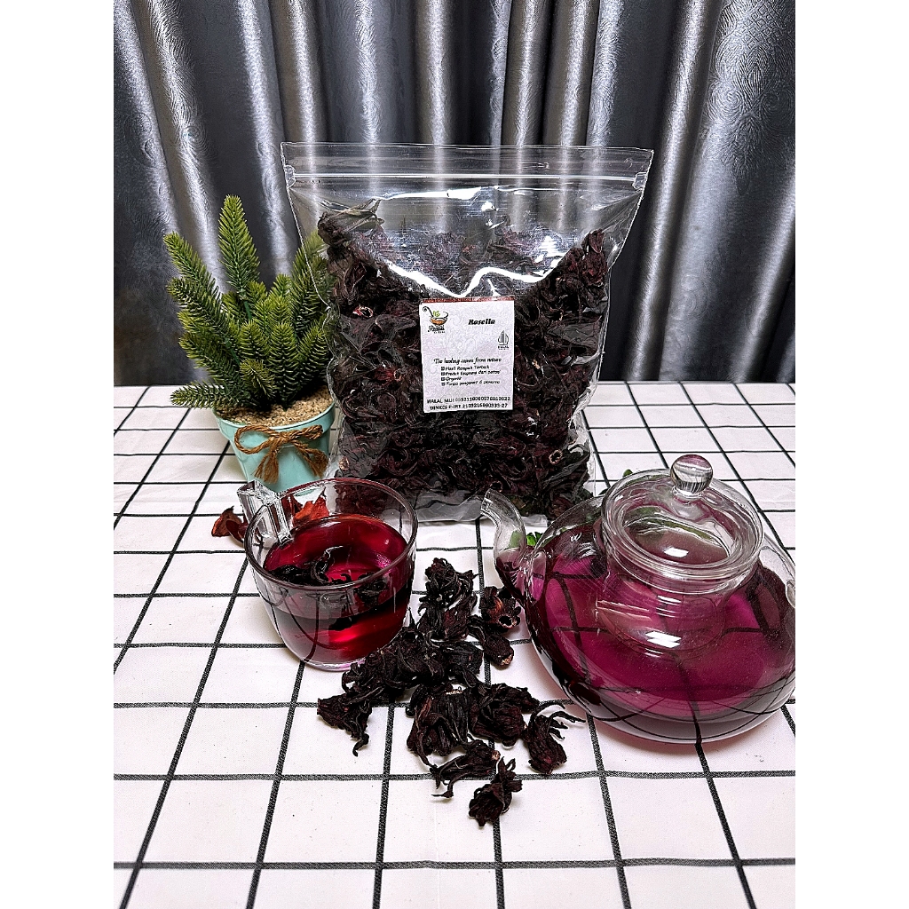 

NG Rosella Ungu 250 Gram Premium - Bunga Rosella Ungu Kering Rempah Bu Risma