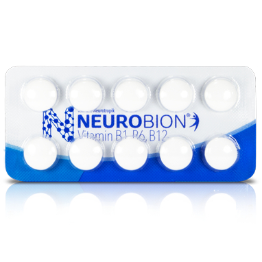 NEUROBION PUTIH 10 TABLET VITAMIN NEUROTROPIK B1 B6 B12 KEBAS KESEMUTAN
