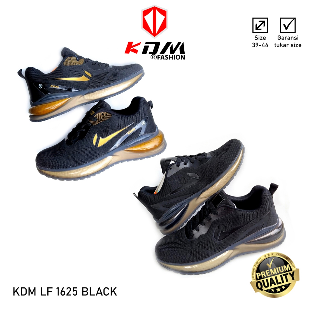 Sepatu Olahraga Lari Sepatu Running Sepatu Joging Original KDM LF 1625 Black