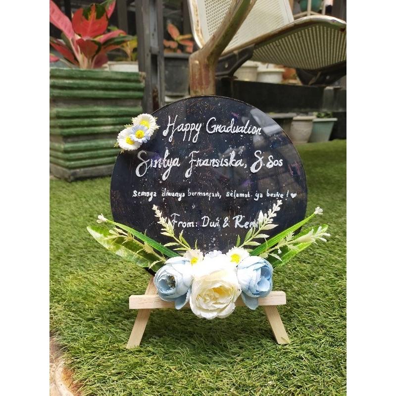 PO papan ucapan akrilik mini (sudah free papperbag)