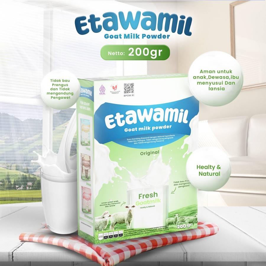 

200gram Susu Kambing ETAWAMIL Bubuk - Susu Etawa Original Halal BPOM