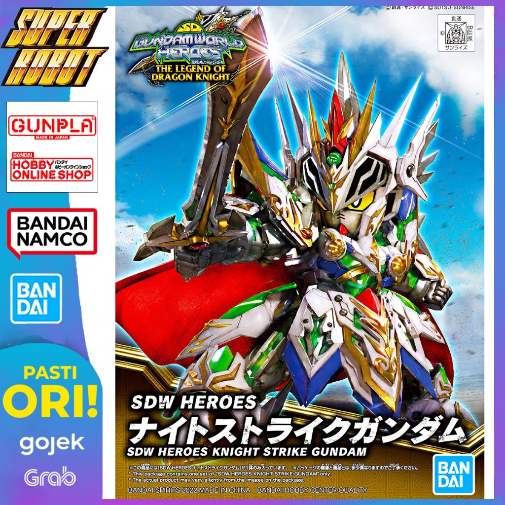 BANDAI SDW Heroes Knight Strike Gundam - SD Gundam World Heroes