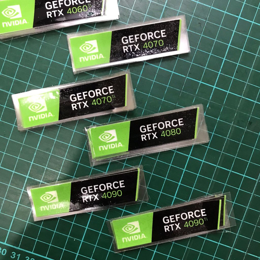 

Premium Sticker UV DTF with Varnish Nvidia Geforce RTX ON Series