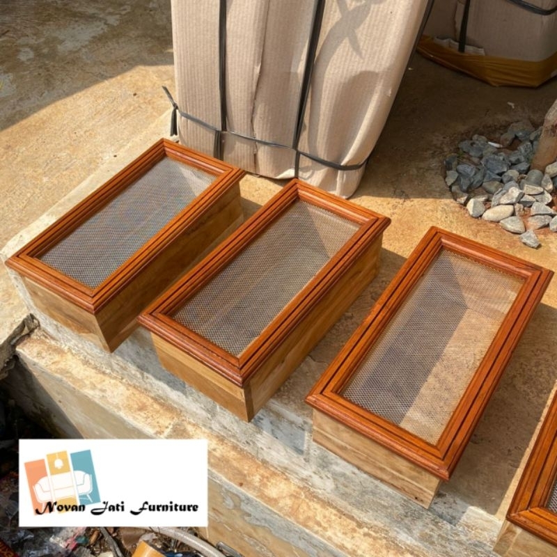 loster jati kawat nyamuk - finishing wallnut