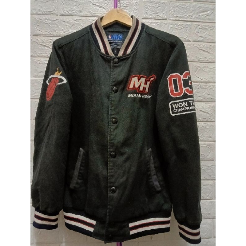 Jaket Varsity MLB x Miami heat Basket Ball