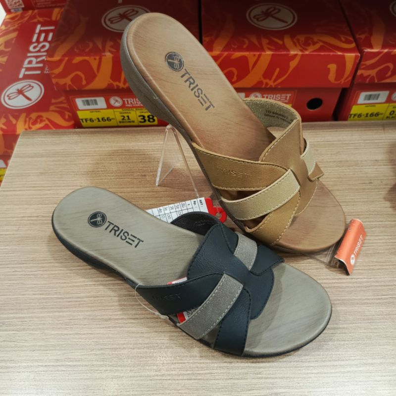 SANDAL TRISET  MODEL SLOP TALI ANYAM MOTIF TERBATU || SANDAL TRISET KEKINIAN ORIGINAL || SANDAL WANI