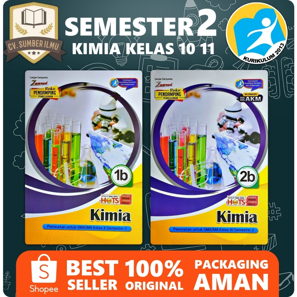 LKS KIMIA SMA/ MA KELAS 10 11 12 SEMESTER 2 K13 BARU | Zamrud