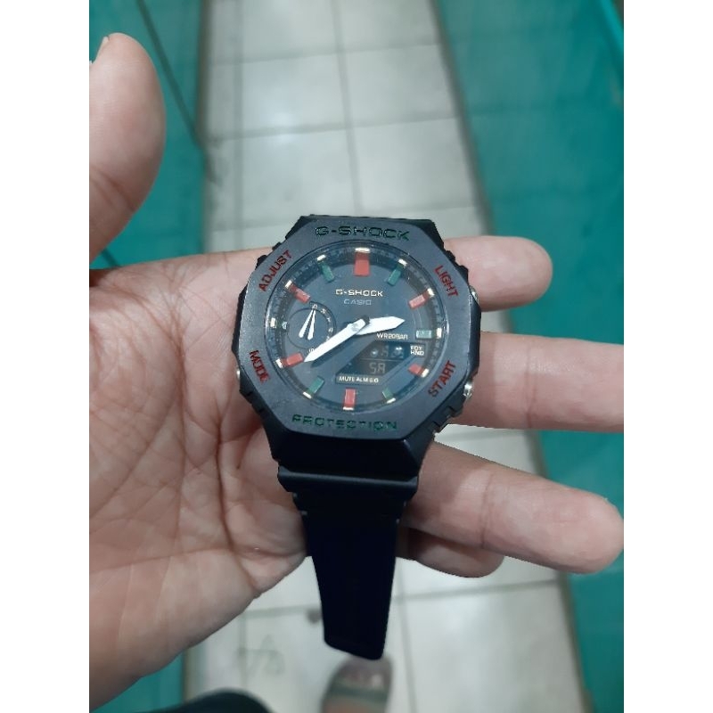 jam tangan sport pria casio dual time jam fashion