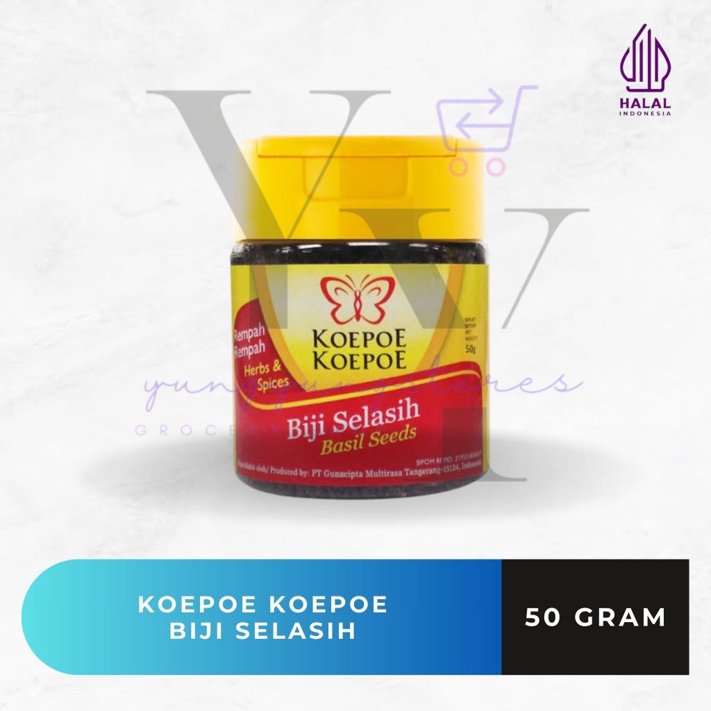 

Biji Selasih / Basil Seeds Koepoe Koepoe 50 gram