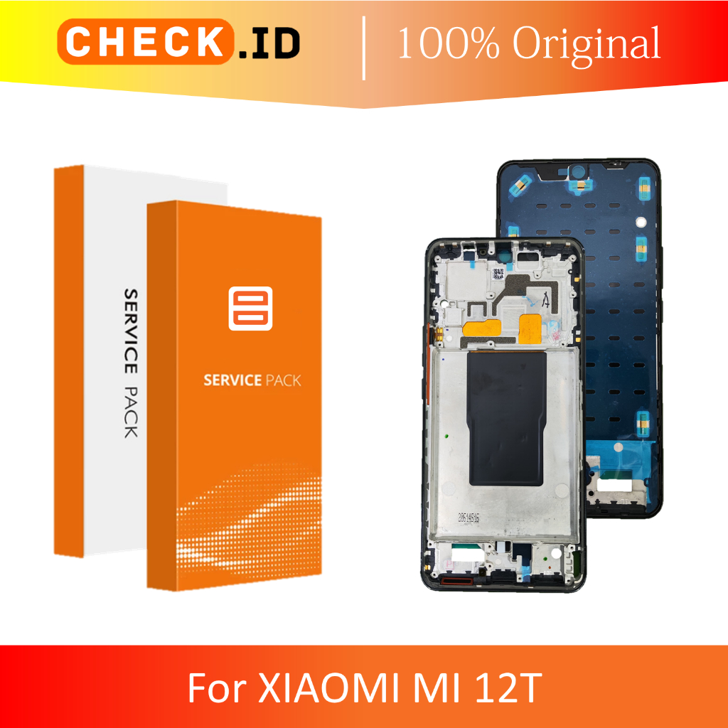 [ CHECK.ID ] FRAME RANGKA LCD TENGAH XIAOMI MI 12T MI12T 5G ORIGINAL