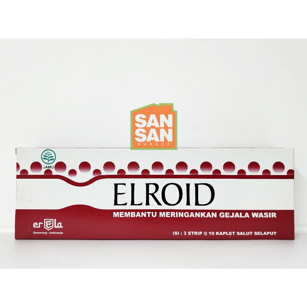 Elroid Box isi 30 Tablet - obat wasir ambeien