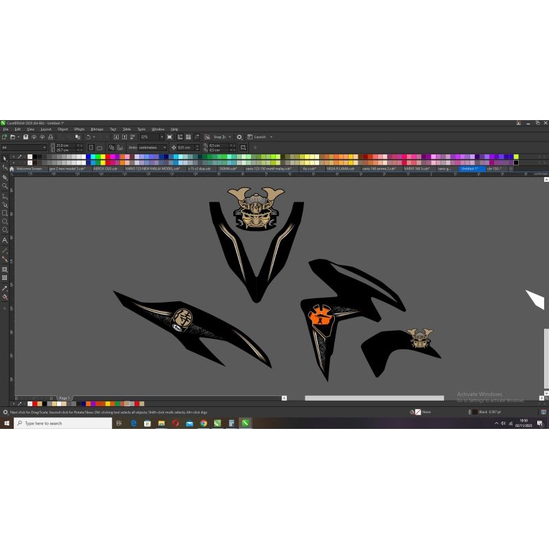 striping custom vario led new 125/150