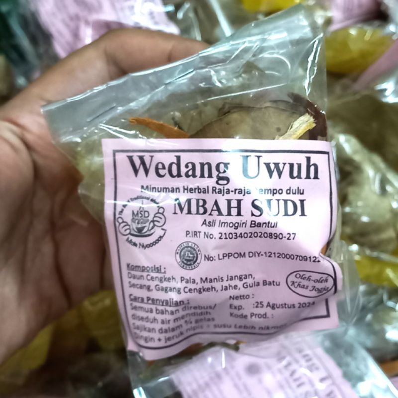 

WEDANG UWUH Mbah Sudi 1x seduh | aseli Imogiri Bantul | minuman herbal raja-raja tempo dulu | minuman tradisional