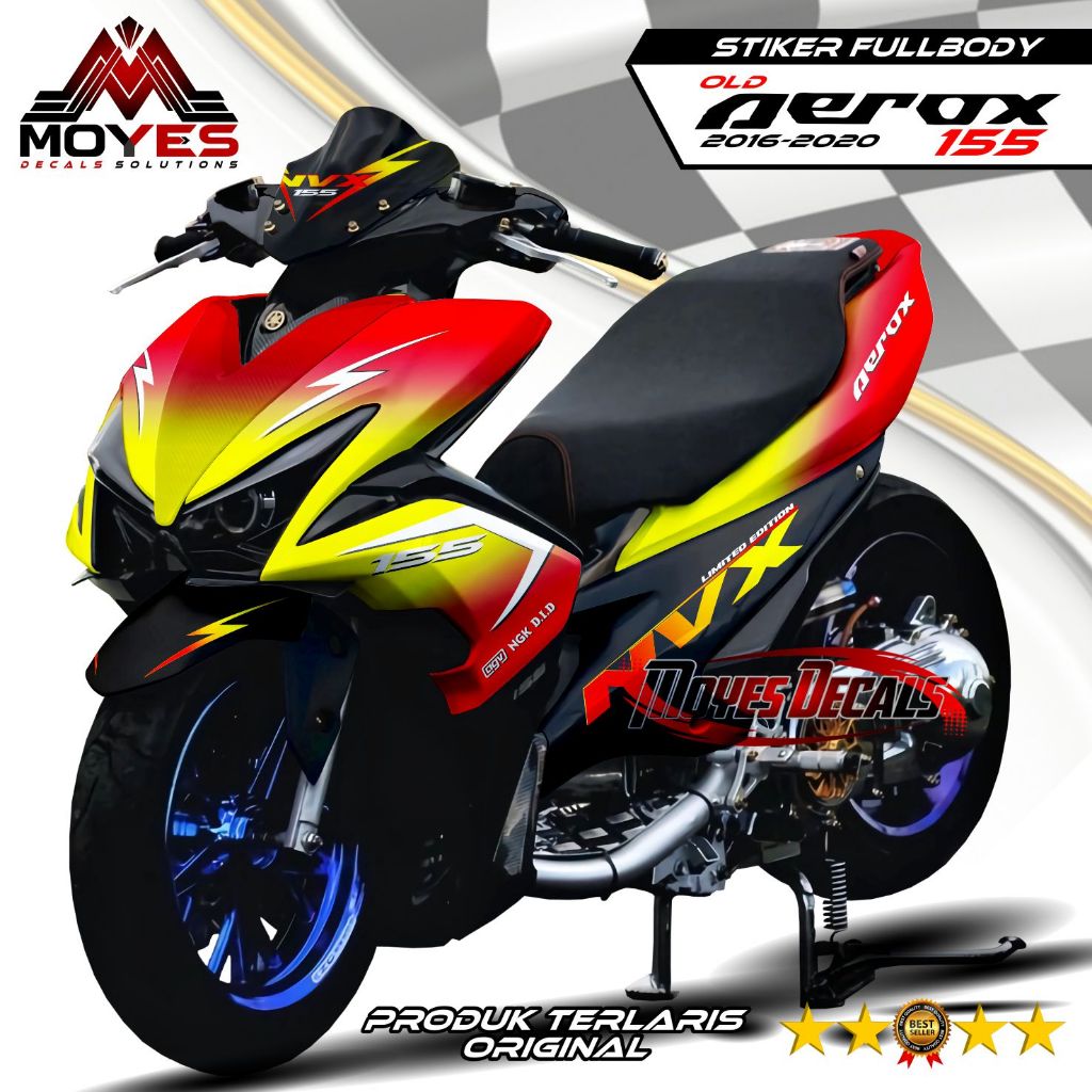 TERBARU - Decal Aerox 155 Old Full Body - Decal Hologram Aerox 155 Old Variasi 2 warna