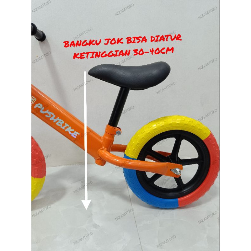 Balancebike Sepeda Roda Dua Sepeda Anak Umur 1 2 3 4 5 Sepeda Tanpa Pedal Variant Warna Terlengkap