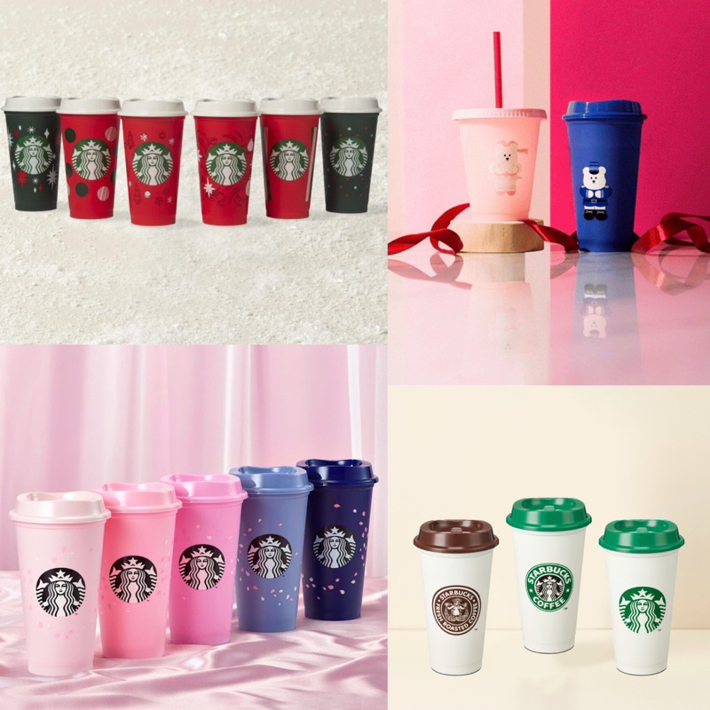 [ORIGINAL & TERMURAH] Starbucks Reusable Cup Spring / Cherry Blossom / Sakura / Holiday / Christmas 