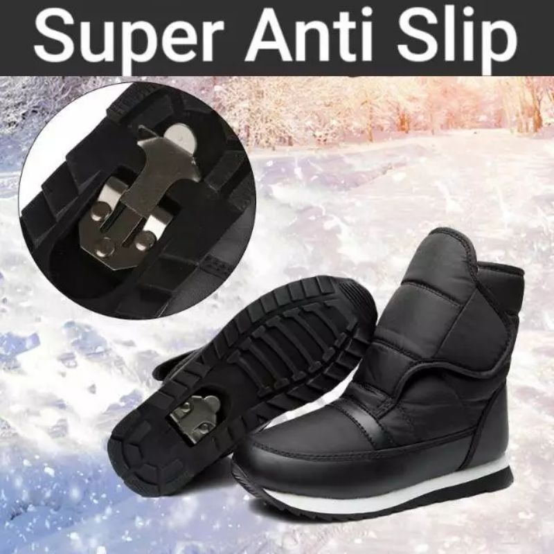 Dunia Winter Sepatu Boots Salju Unisex | Winter Snow Boots Full Fur Waterproof Anti Slip