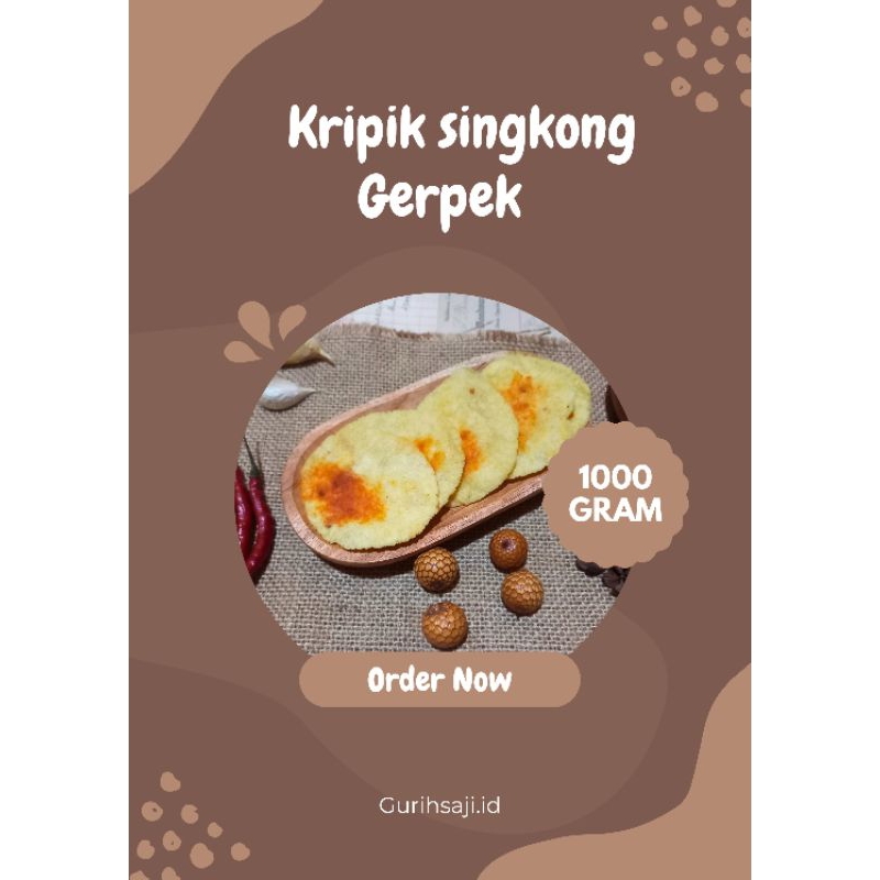 

Kripik Gerpek 1 Kg Oleh Oleh Khas Purbalingga Renyah Gurih Oleh Oleh Khas Purbalingga