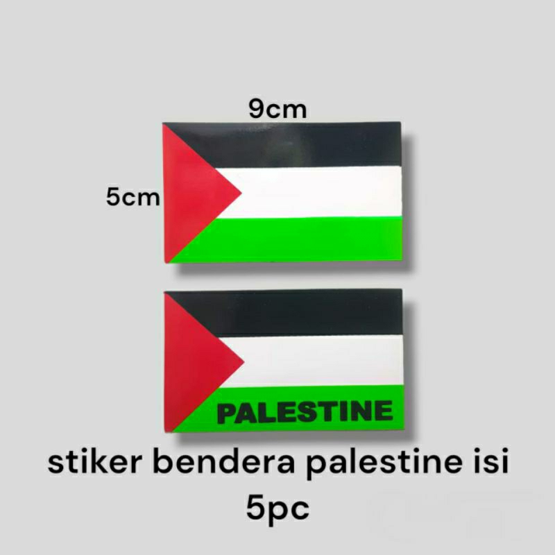 

isi 5pc stiker bendera palestine anti air