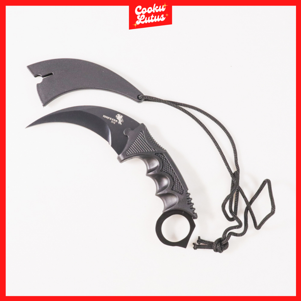 KNIFEZER Pisau Survival Tactical Karambit - H12 - Multi Warna