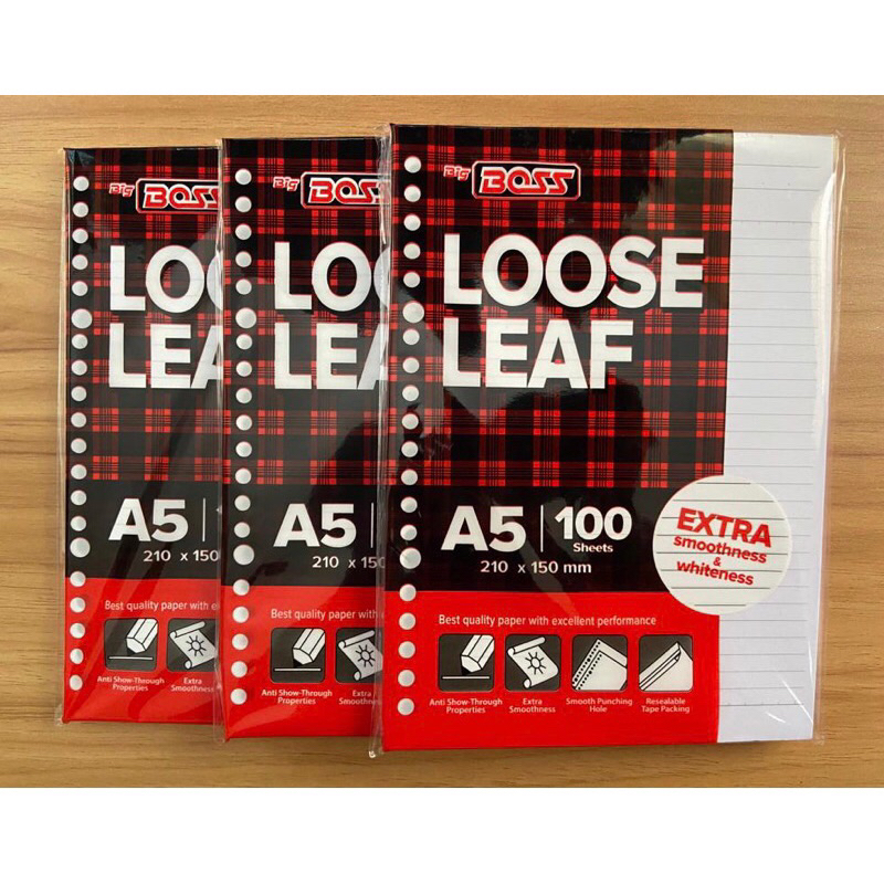 

Loose Leaf Isi Kertas Binder A5-100 BigBoss