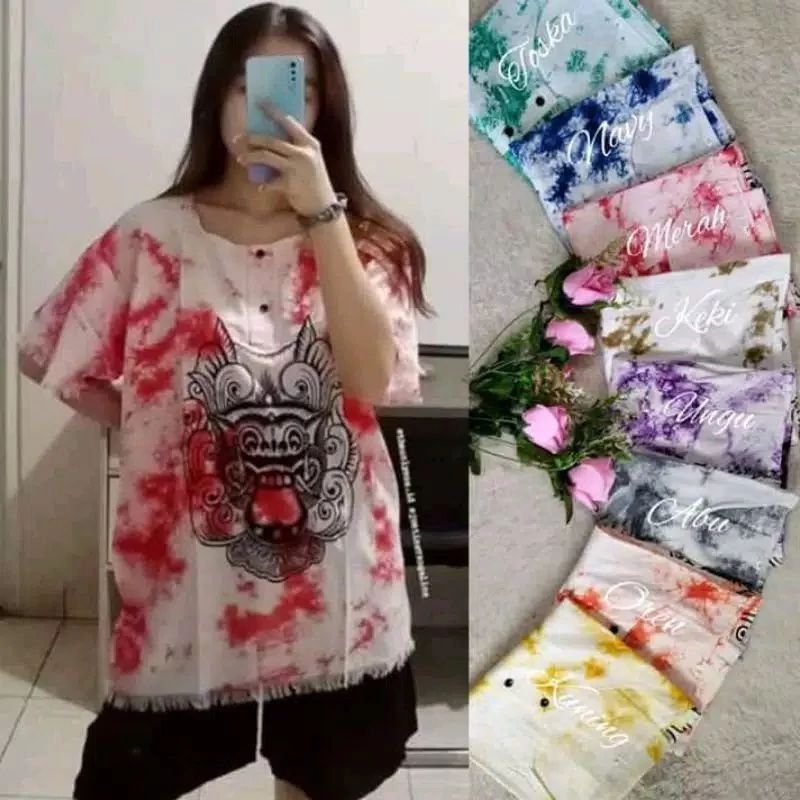 Kaos Bali Barong Murah/Kaos Bali Unisex/Kaos Bali Wanita Motif Barong