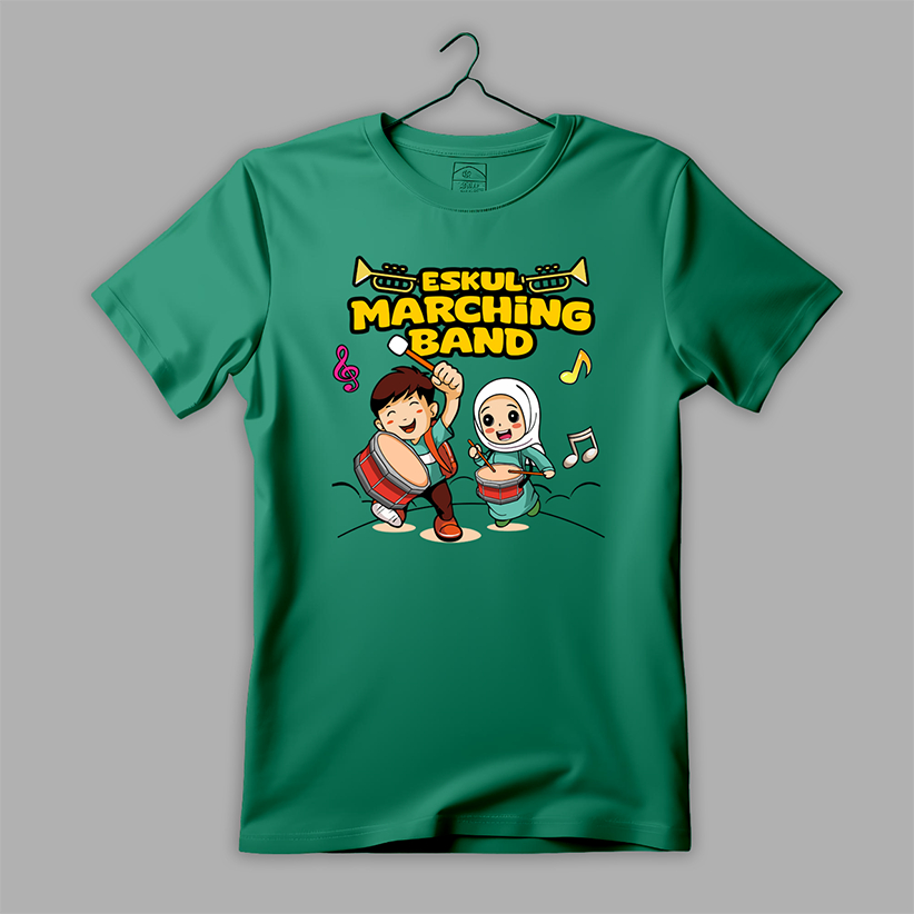 Kaos Anak Eskul marching band CUSTOM , drumband anak TK PAUD SD