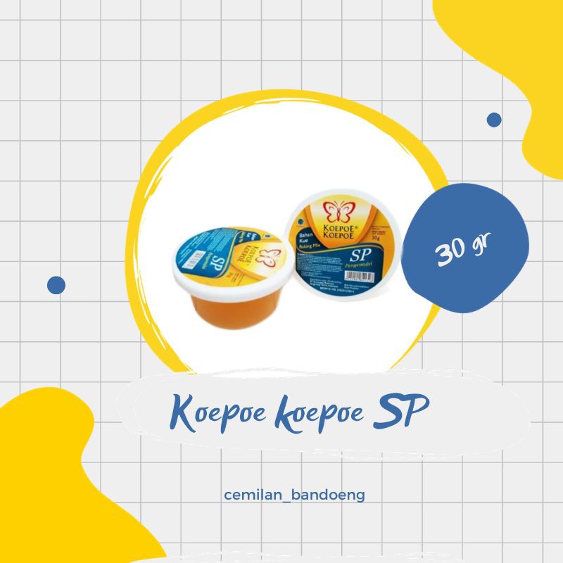 

Bahan kue pengemulsi SP cap koepoe koepoe 30 gr